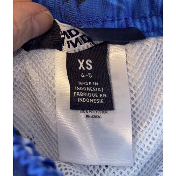 Lands End Xs 4-5 Cool Sharks Swim Trunks Blue & Black NWT - Picture 3 of 6